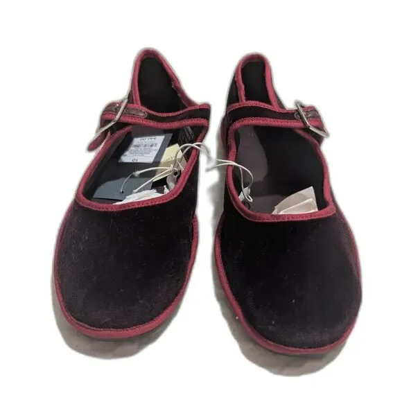 Women's Halston Ballet Flats -Universal Thread- Burgundy Size 10 - Picture 7 of 8